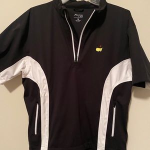Augusta -Masters Golf - Black White   1/4 zip